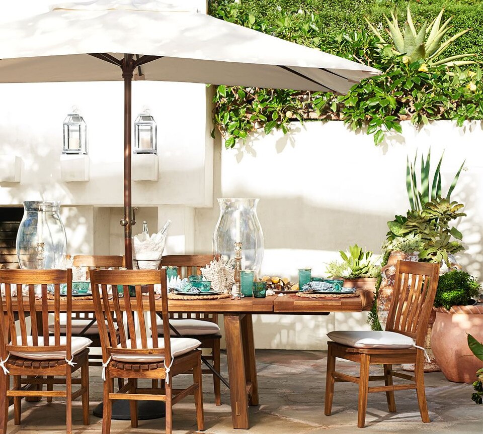 Tufted Sunbrella® Outdoor Dining Chair Cushion | Pottery ...