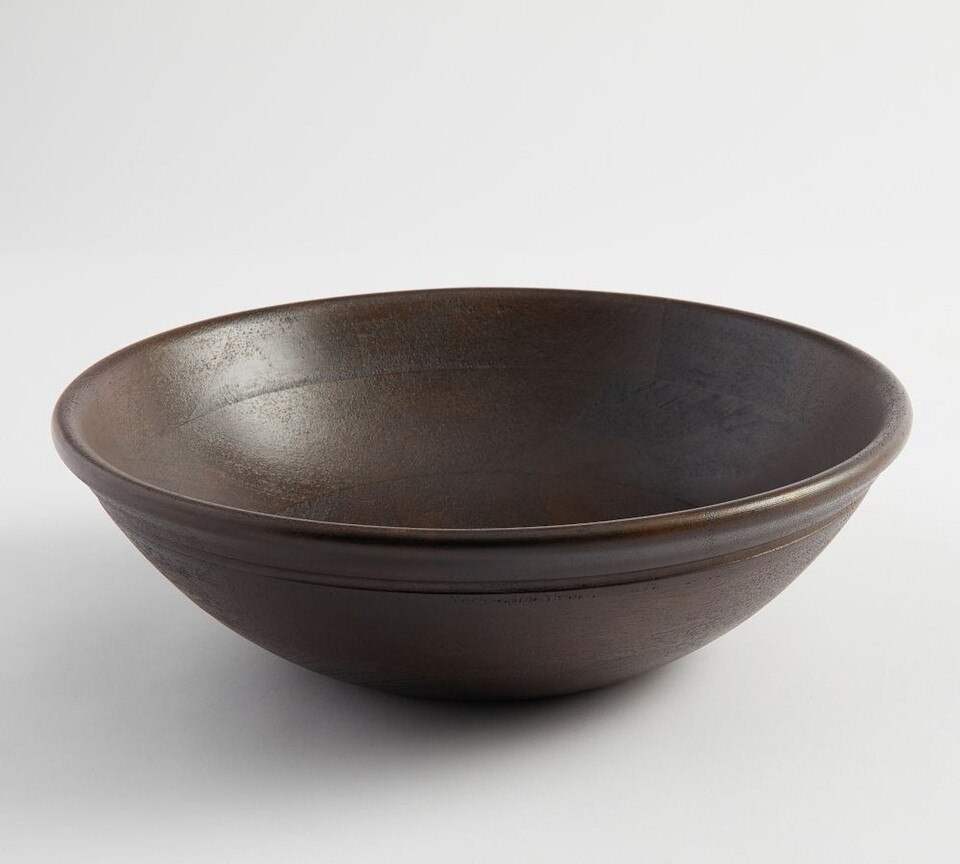 Turned-Wood Serving Bowl