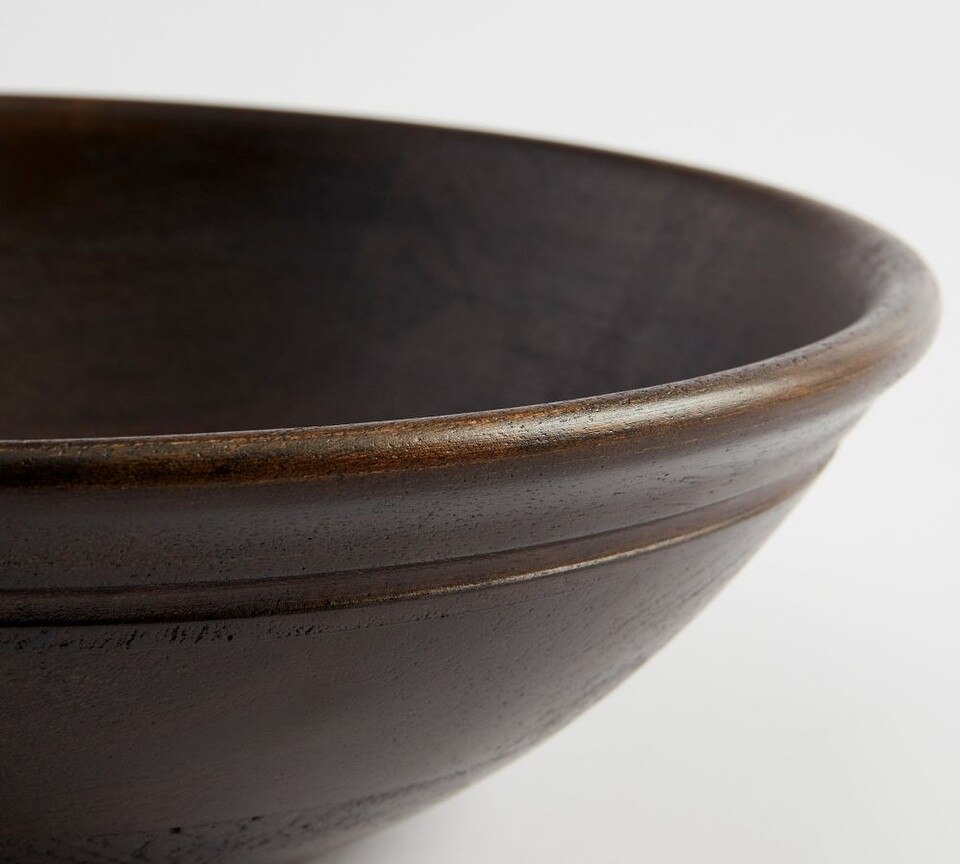 Turned-Wood Serving Bowl