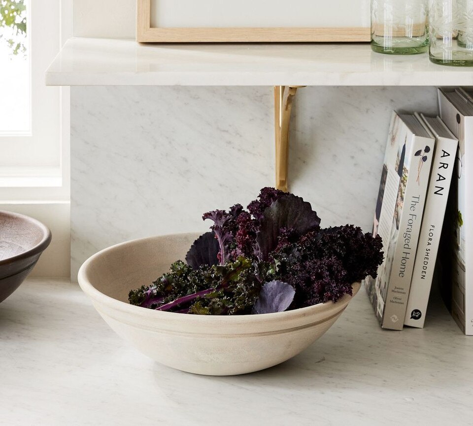 Turned-Wood Serving Bowl