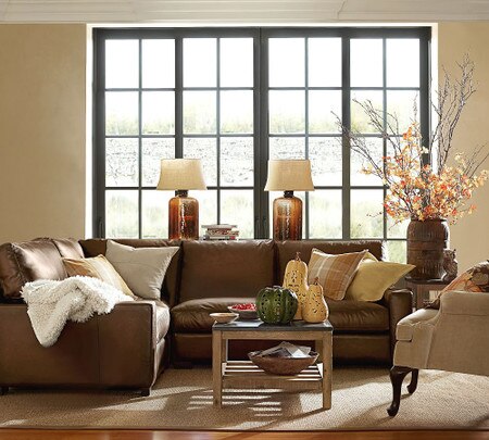 Turner Square Arm Leather 3 Piece L Sectional Pottery Barn Australia Turner Square Arm Leather 3 Piece L, Pottery Barn Turner Leather Sofa
