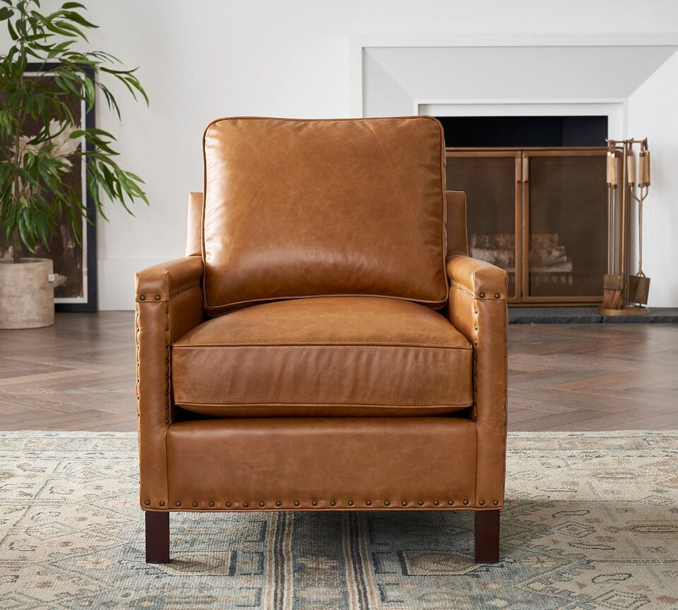Tyler Square Arm Leather Chair