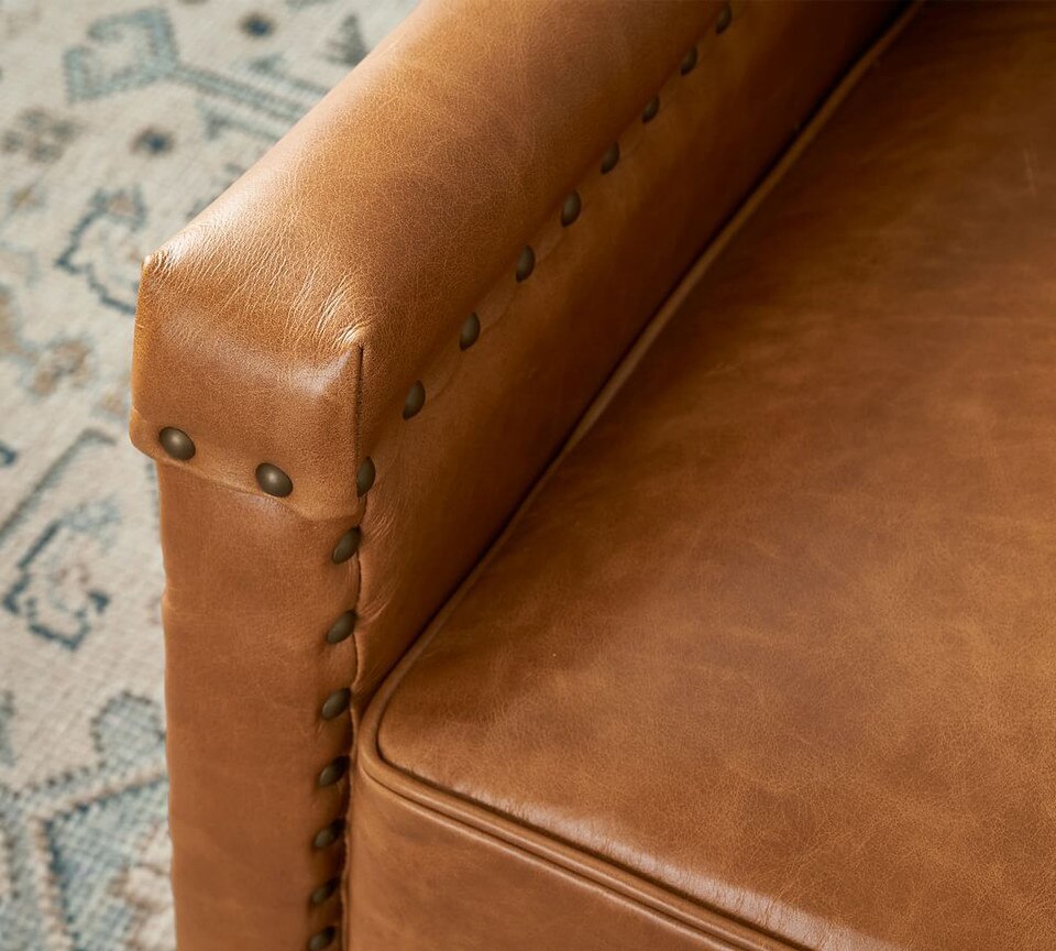 Tyler Square Arm Leather Chair