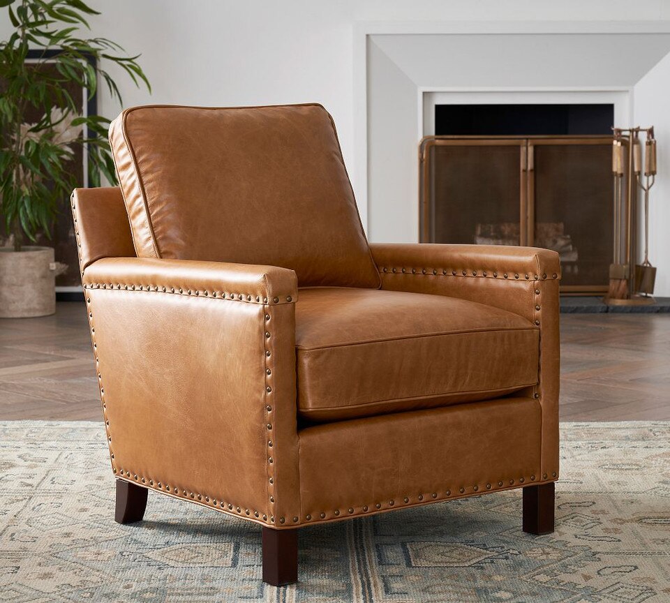 Tyler Square Arm Leather Chair