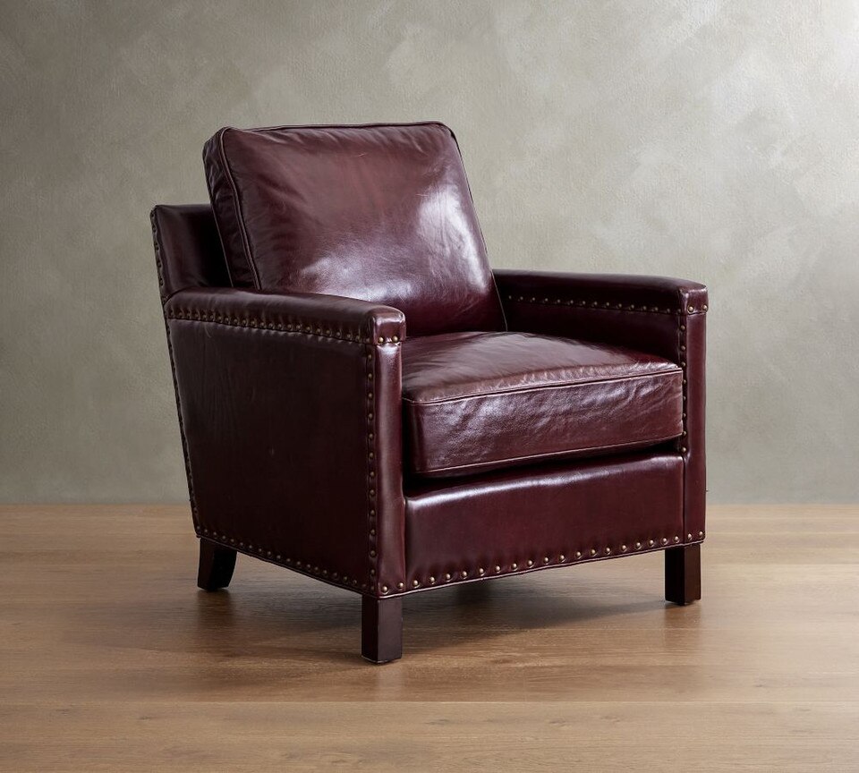 Tyler Square Arm Leather Chair