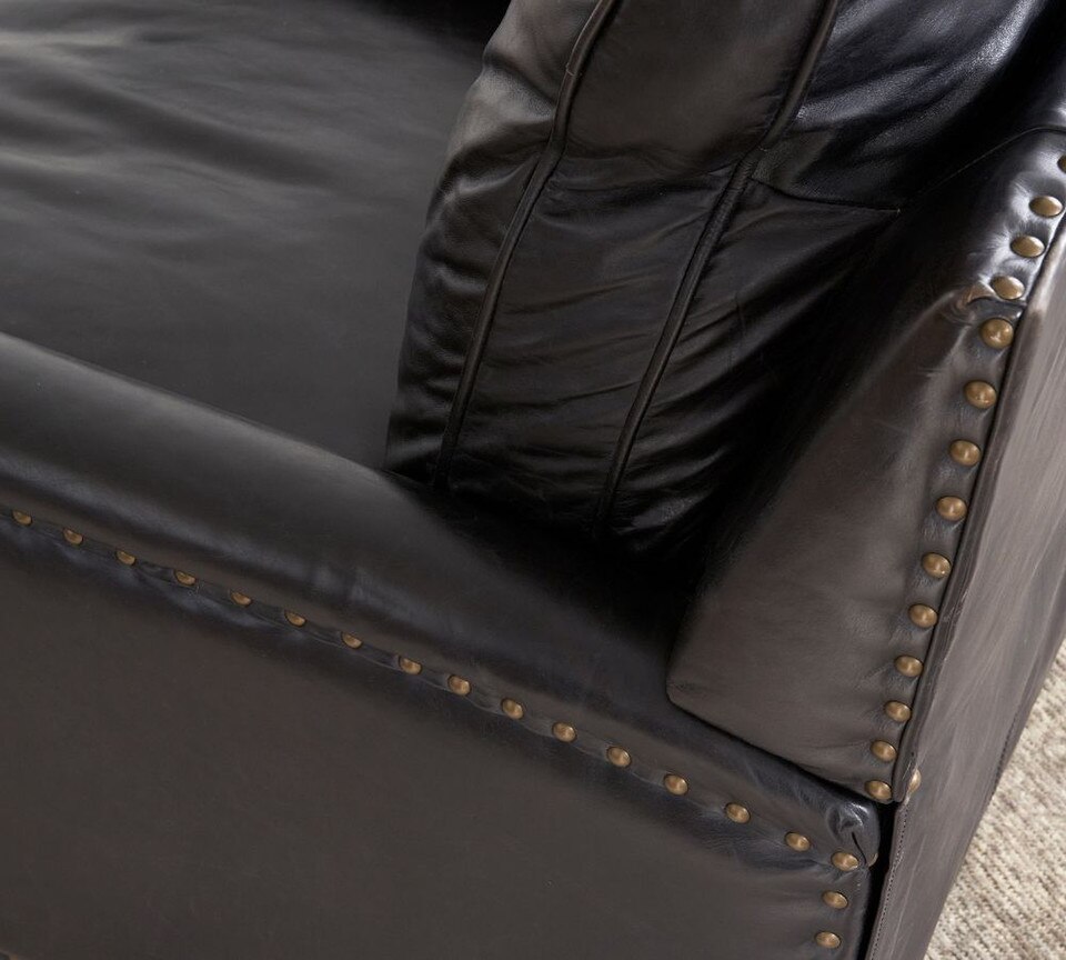 Tyler Square Arm Leather Recliner