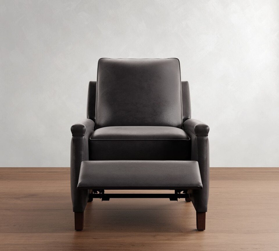 Tyler Square Arm Leather Recliner