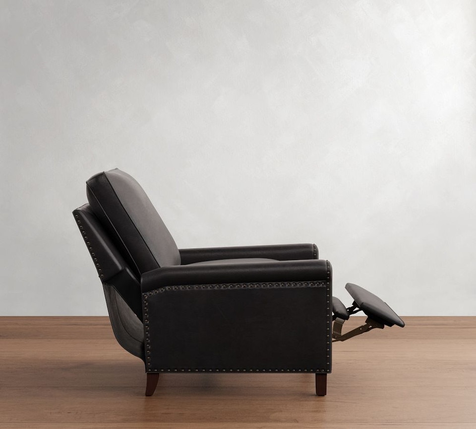Tyler Roll Arm Leather Recliner