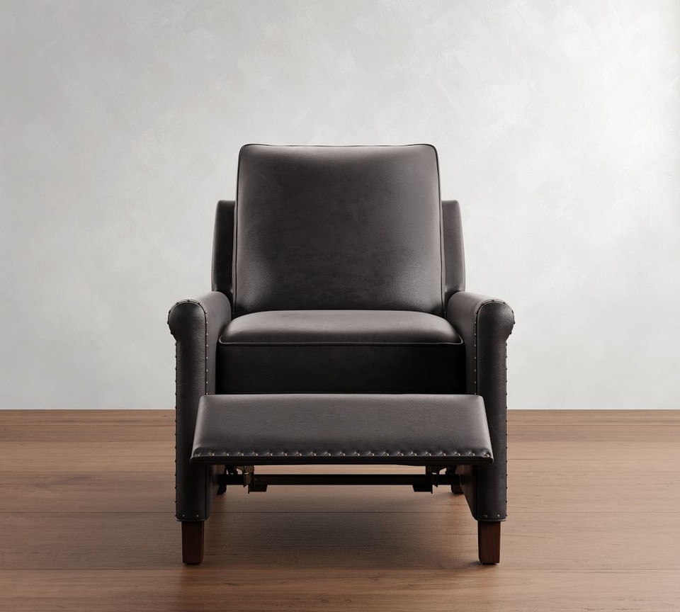 Tyler Roll Arm Leather Recliner