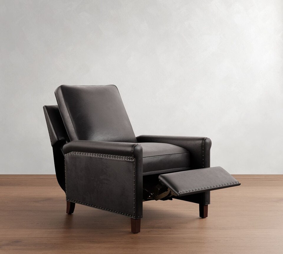 Tyler Roll Arm Leather Recliner
