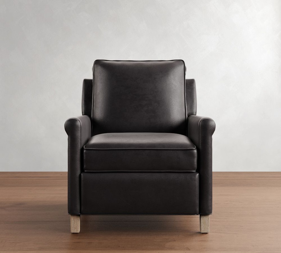 Tyler Roll Arm Leather Recliner