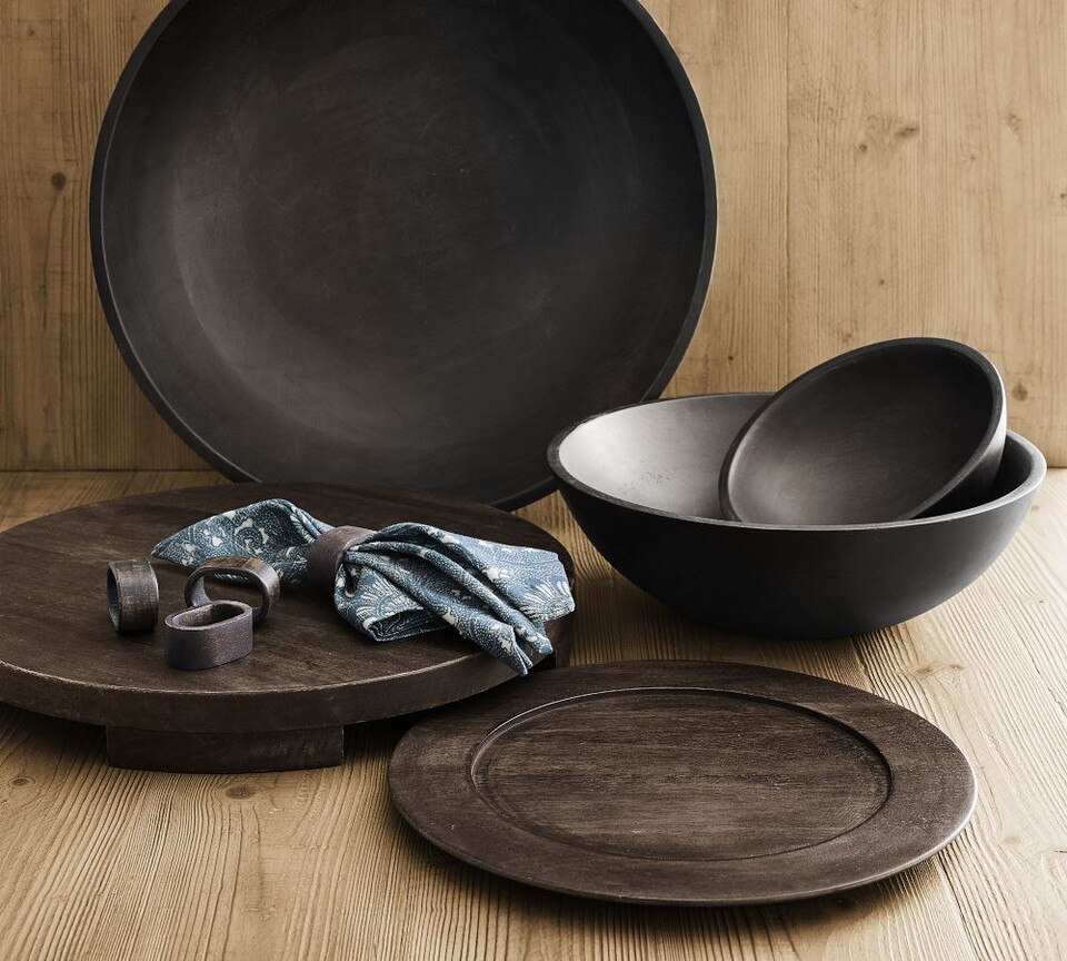 Vail Wood Serving Bowl
