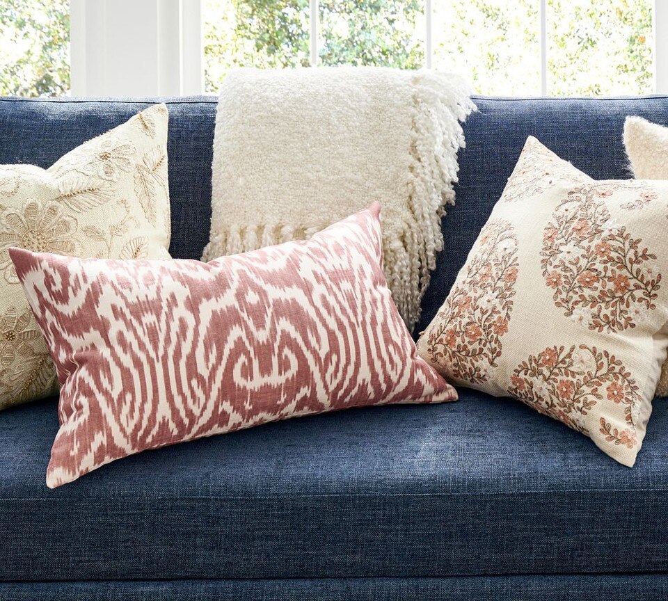 Vega Ikat Lumbar Cushion