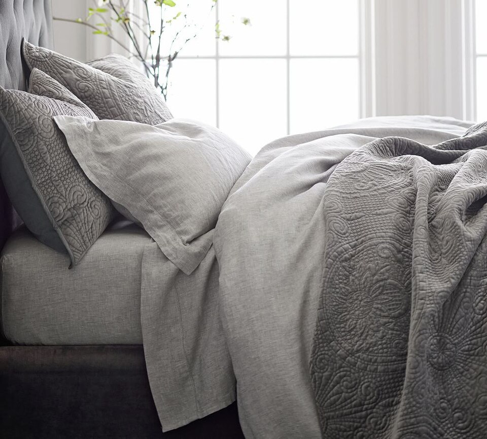 Belgian Flax Linen Quilt Cover & Pillowcases