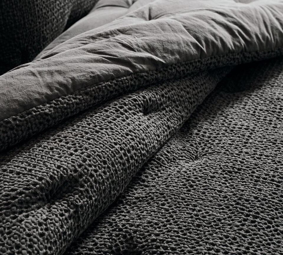 Vintage Washed Cotton/Linen Coverlet