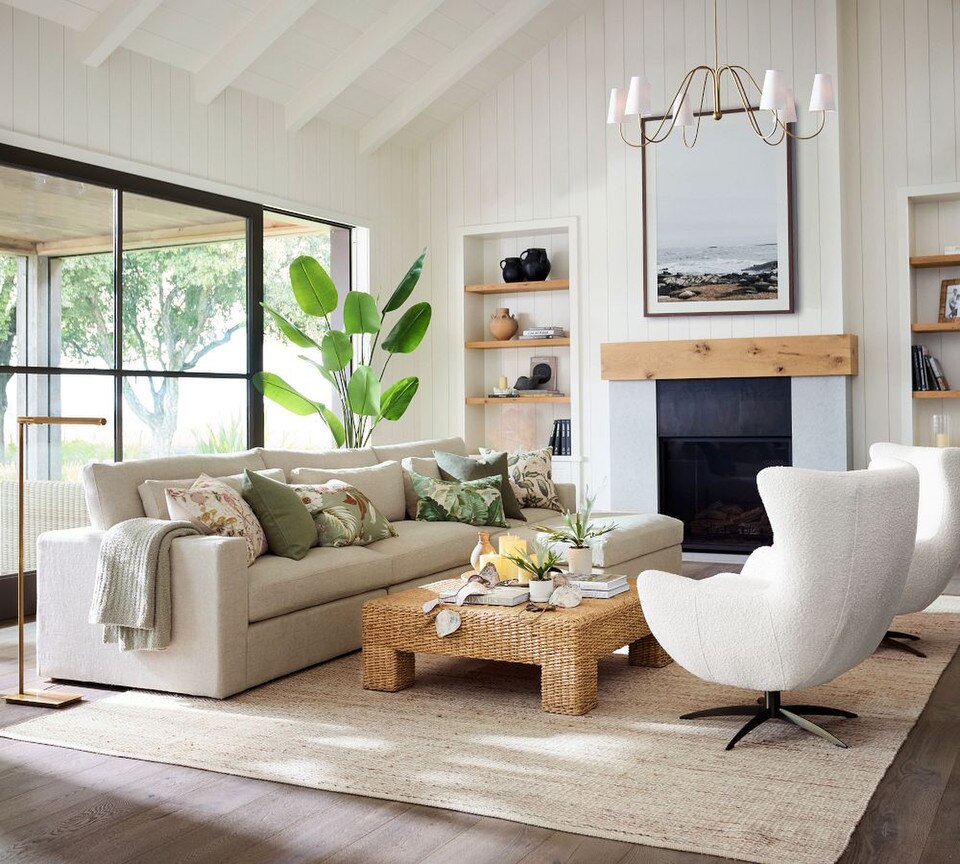 Wells Upholstered Tight-Back Swivel Armchair