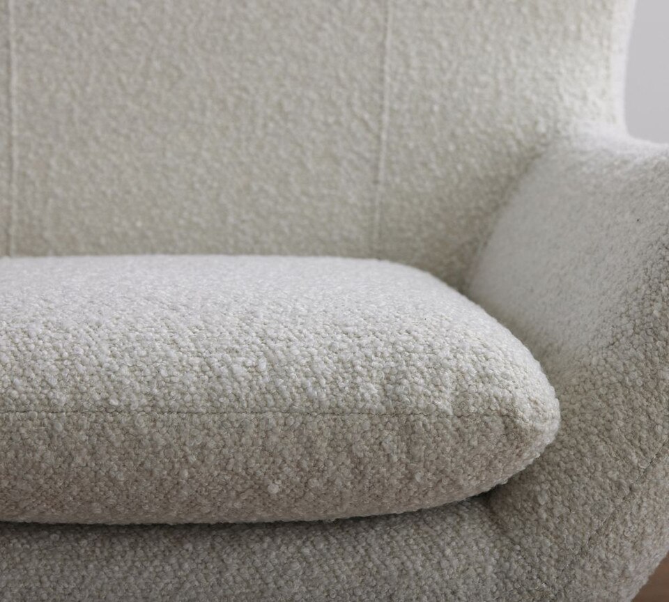 Wells Upholstered Tight-Back Swivel Armchair