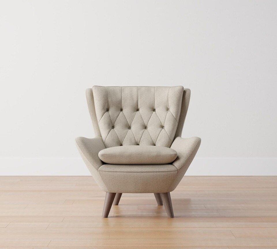 Wells Upholstered Tufted Armchair