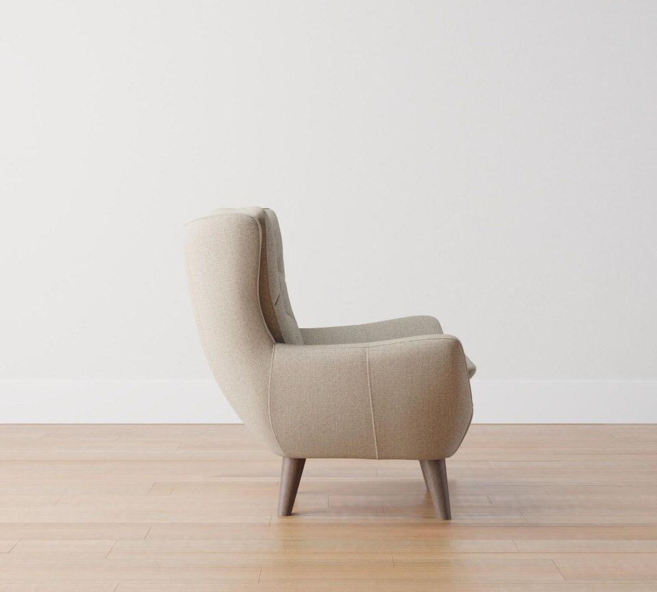 Wells Upholstered Tufted Armchair