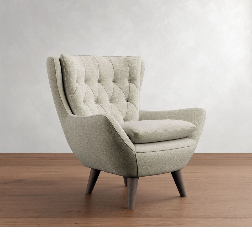 Wells Upholstered Tufted Armchair