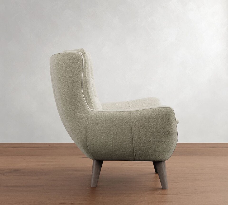 Wells Upholstered Tufted Armchair