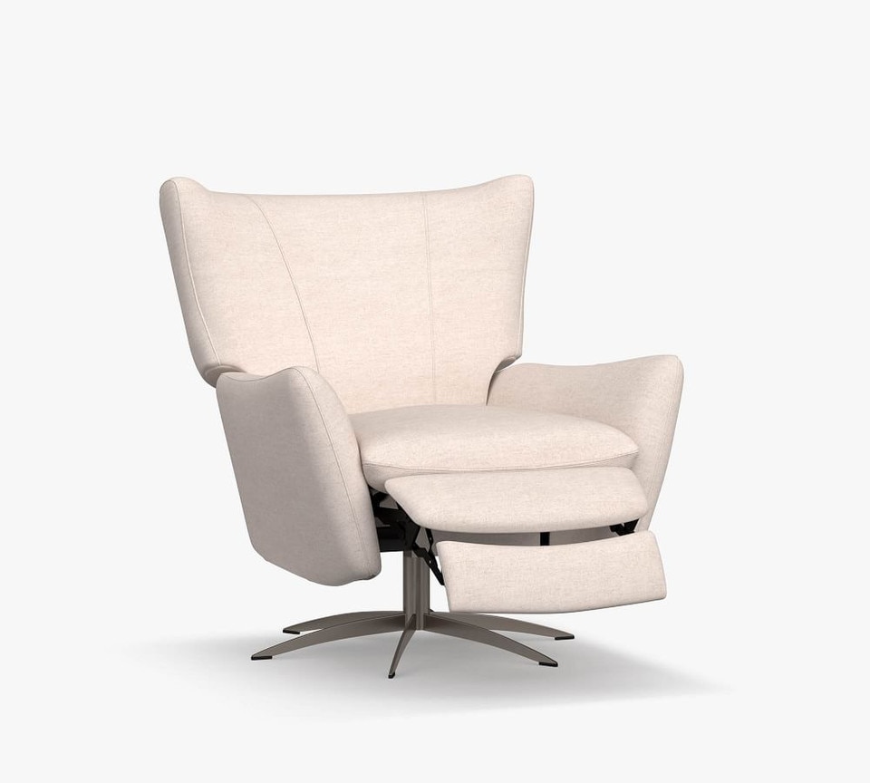 Wells Upholstered Tight-Back Swivel Recliner