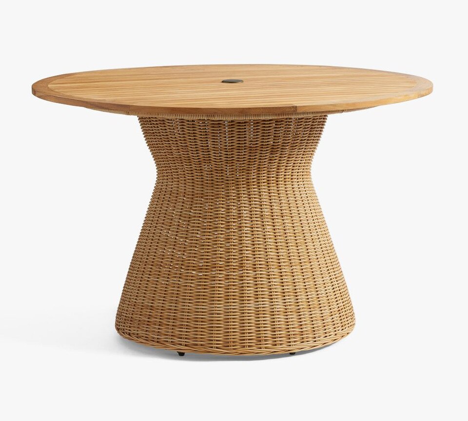 Westport Wicker Outdoor Round Dining Table