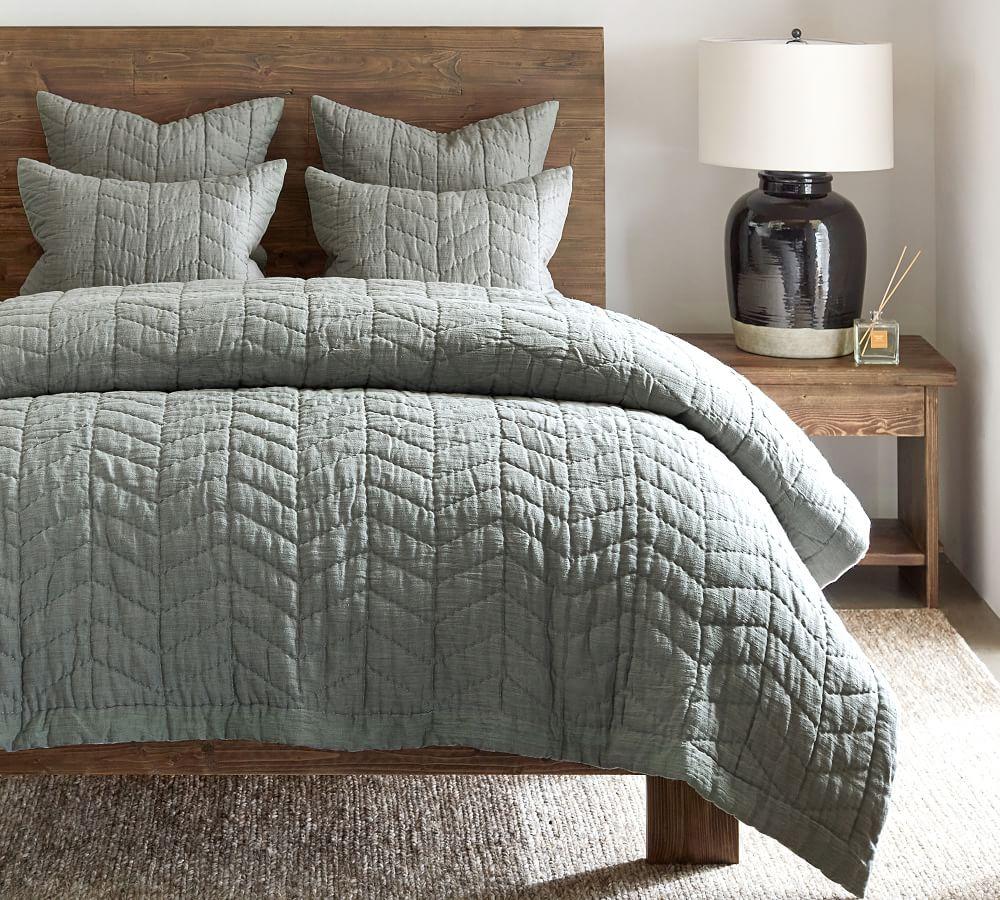 blue coverlet