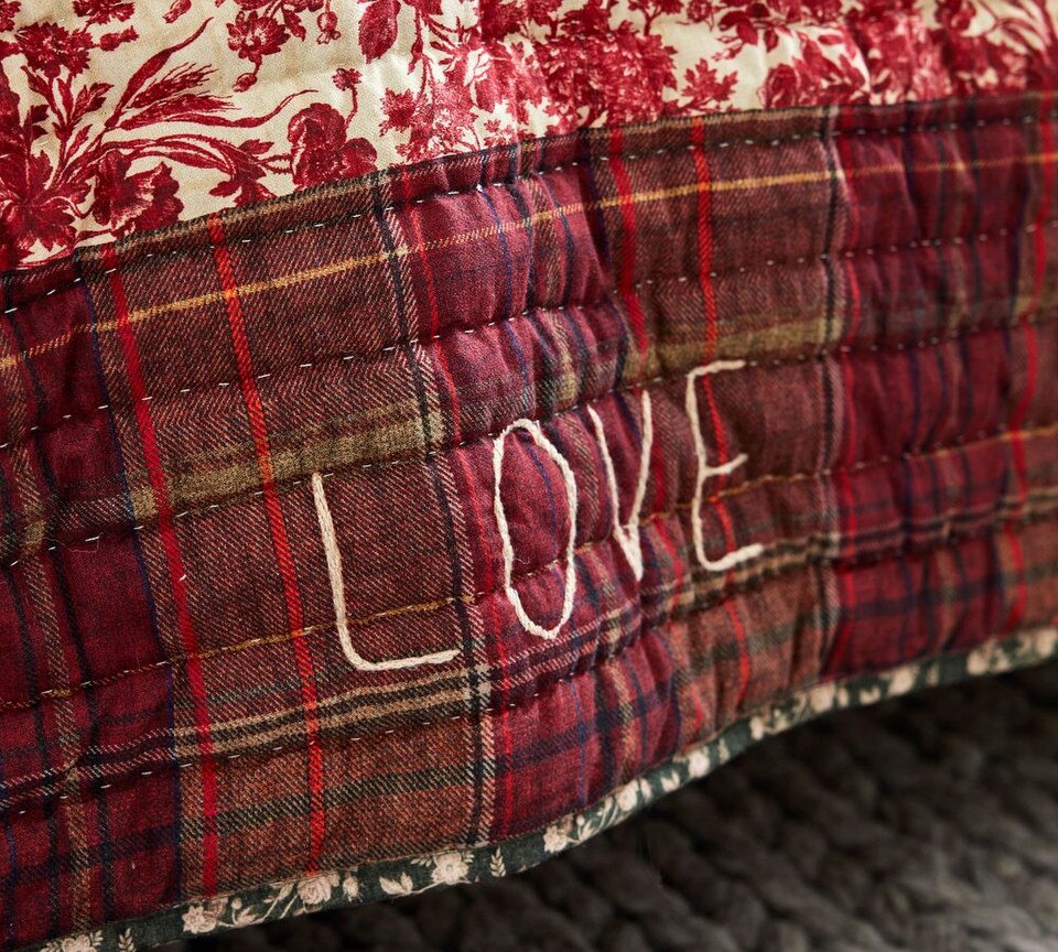 Festive Dreams Handcrafted Reversible Coverlet