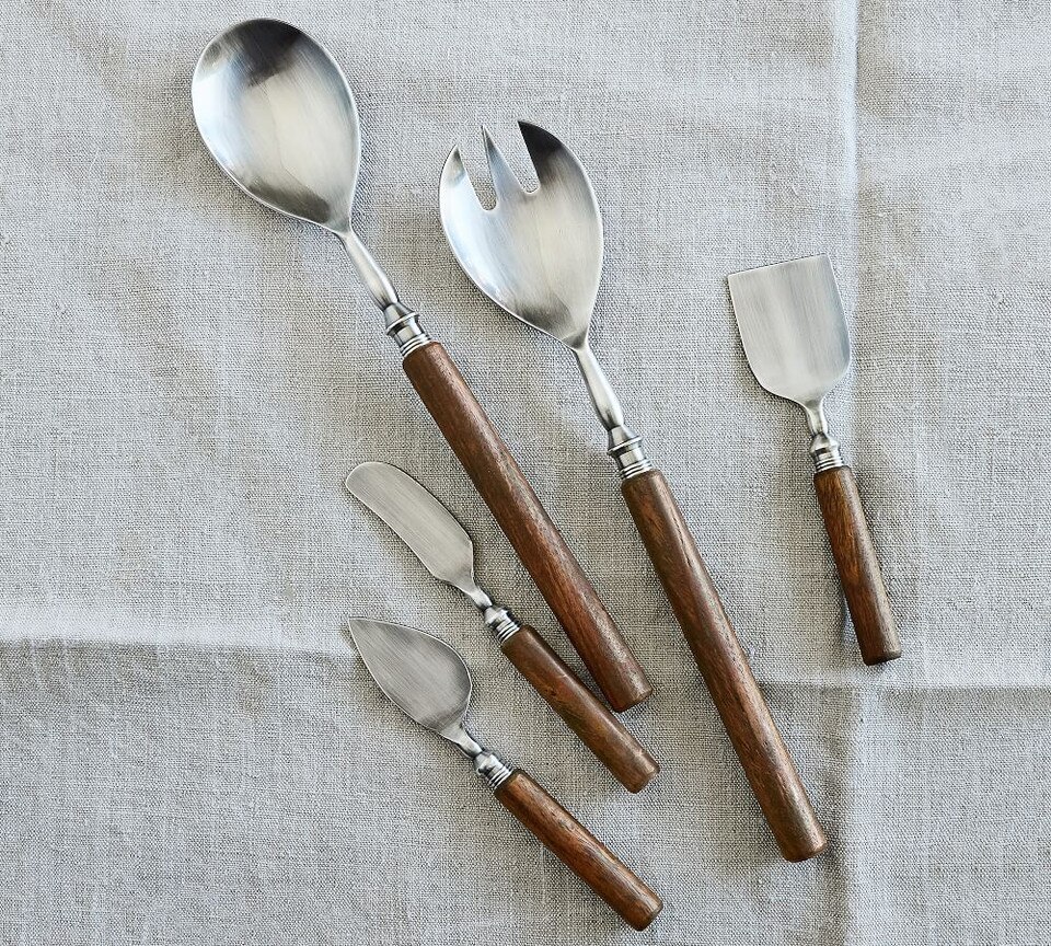 Chateau Wood Handled Cheese Knives - Set of 4