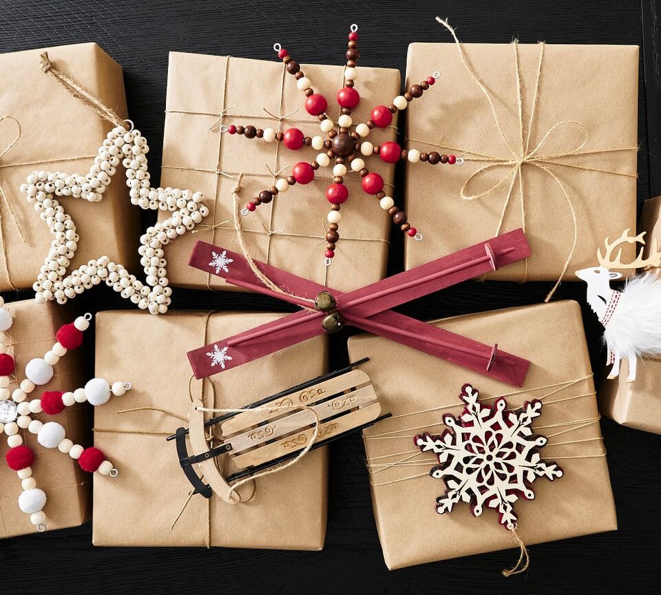 Wooden Snowflake Ornaments