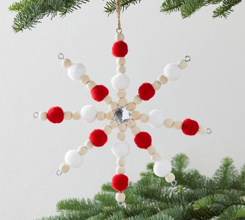 Wooden Snowflake Ornaments