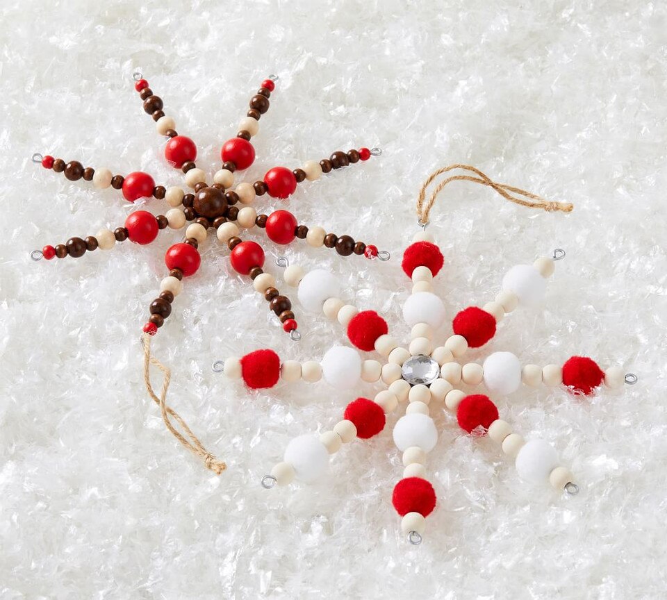 Wooden Snowflake Ornaments
