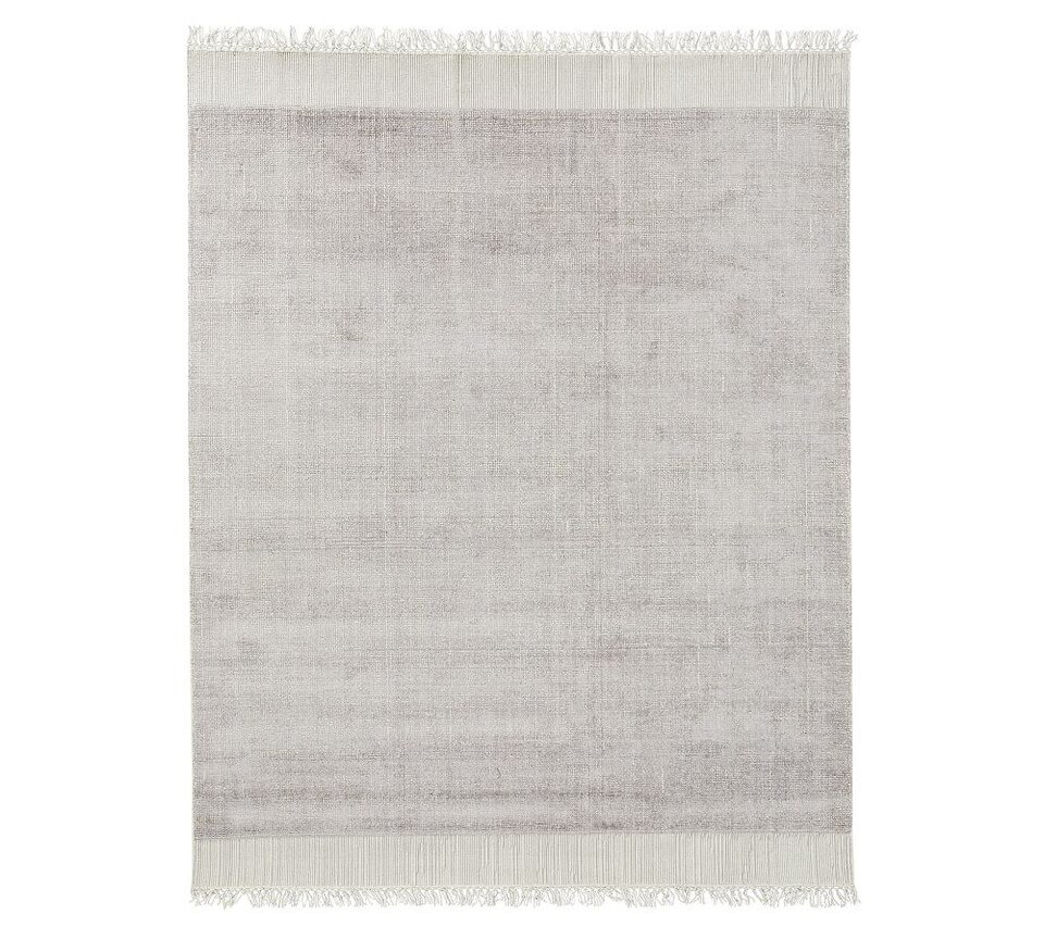 Wray Handwoven Flatweave Rug Silver Pottery Barn Australia